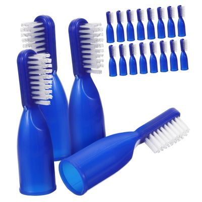 Ipetboom 20-Piece Mini Toothbrushes with Short Handles, Plastic, Portable