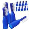 Ipetboom 20-Piece Mini Toothbrushes with Short Handles, Plastic, Portable view 1