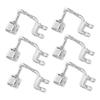 Screw-On Stainless Steel Nose Pad Mounts, 3 Pairs, Silver view 1