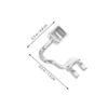 Screw-On Stainless Steel Nose Pad Mounts, 3 Pairs, Silver view 2
