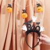 NICENEEDED Halloween Ghost BOO Headband with Feathered Bats view 4