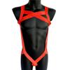 JOCKMAIL Men's Body Harness Underwear, Sexy One-Piece with Cut-Out Design, Low-Rise T-Back Brief (Orange, One Size) view 2
