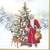 3-Ply Christmas Paper Napkins, 25 x 25 cm, 20 Count, Santa Design view 1