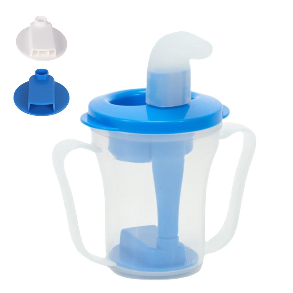 Dysphagia Cup for Adults, Fluid Dispenser with Drinking Straw