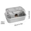 Hamster Cage, 2-Tier Small-Rodent Habitat with Exercise Wheel, 35 x 25 x 20 cm view 2