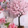 Artificial Cherry Blossom Tree with Natural Wood Trunk view 1