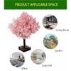 Artificial Cherry Blossom Tree with Natural Wood Trunk view 3