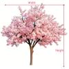 Artificial Cherry Blossom Tree with Natural Wood Trunk view 4