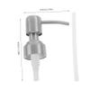 DONFAMDS 2-Piece Stainless Steel Soap Pump Replacement Heads for Dispensers view 2