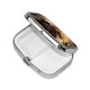 Square Pekingese Pill Box for Wallet or Bag, 2 Compartments view 3