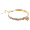 Rhinestone Pet Collar with Bell, Adjustable for Cats and Dogs view 1