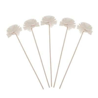 5 Flower-Head Rattan Reeds for Aroma Diffusers