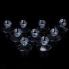 10 Transparent Aquarium Suction Cups with Clips, 3.1 cm Diameter, Hose Holders for Aquariums and Filter Hoses view 1