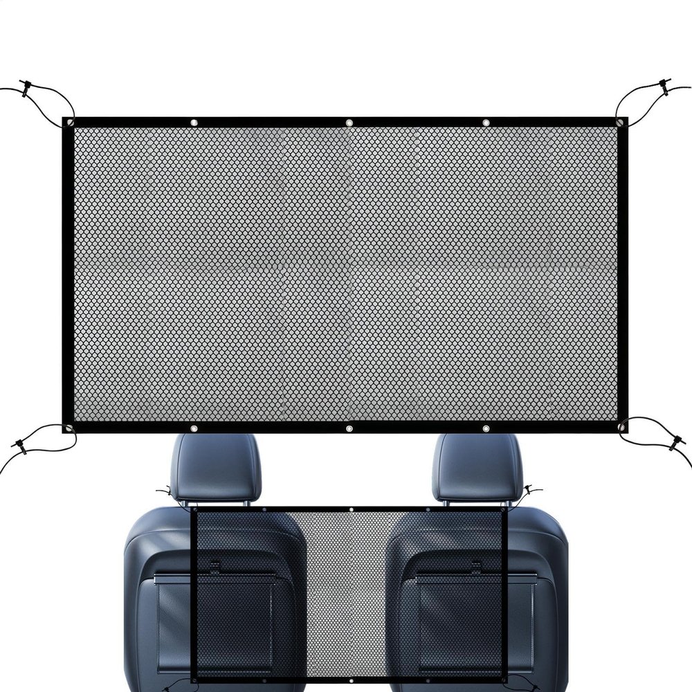 Dog Car Barrier Net, Adjustable Rear-Seat Divider for Vehicles