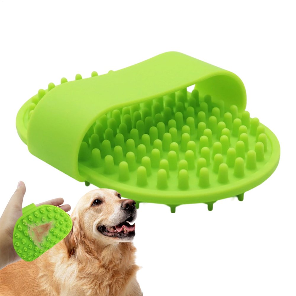 Dog Bath Brush Scrubber | Puppy Massage Brush | Silicone Dog Brush for Home Pet Salon Bathing