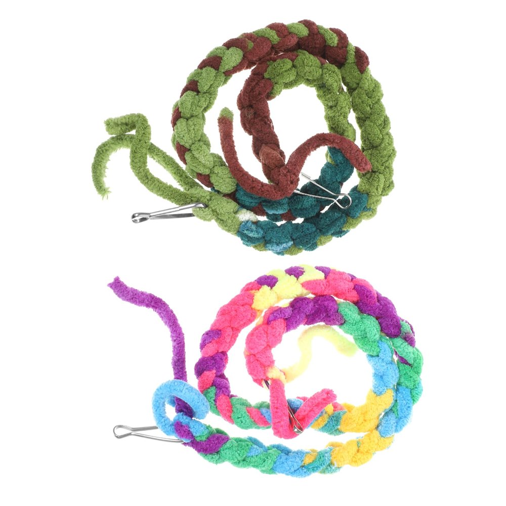 ibasenice 2-Piece Cotton Rope Reptile Toys for Terrariums