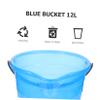 CALLARON 12L Square Plastic Bucket with Handle and Lid view 2