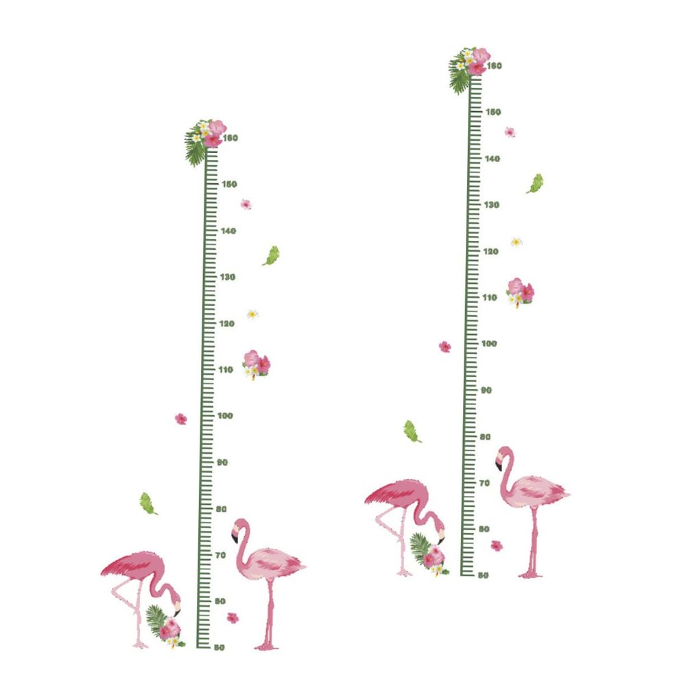 2-Piece Kids' Height Measurement Wall Stickers, PVC Growth Ruler