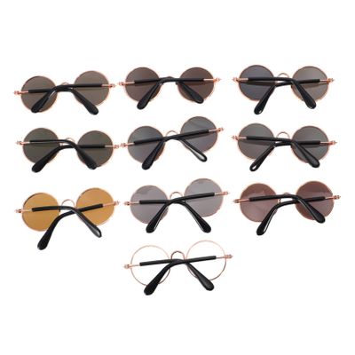 Milisten Pet Sunglasses, Lightweight Eye Protection, 10 Pieces, Random Styles, Resin and Metal, for Dogs and Cats