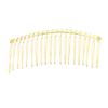 Mikinona Gold-Tone Iron Hair Combs, 3-Pack, 20 Teeth view 1