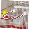Happyyami Parrot Climbing Rope Made of Durable Cotton for a Long Perch, Promotes Healthy Claws and Creative Fun for Budgies and Small Pets view 3