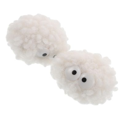 Abaodam 2-Pack Soft Plush Cat Balls with Bell