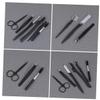 VALICLUD 6-Piece Eyebrow Razor Set with Comb, Brush and Scissors, Portable Stainless Steel view 1