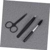 VALICLUD 6-Piece Eyebrow Razor Set with Comb, Brush and Scissors, Portable Stainless Steel view 2
