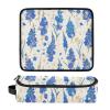 Small Blue Gladiolus Hair Tool Travel Bag with Heat-Resistant Mat view 3