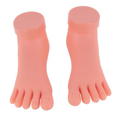 VALICLUD 2-Piece Silicone Gel Nail Practice Feet