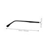 ERINGOGO Metal Replacement Eyeglass Temples, 2 Pairs, Black view 2