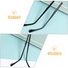 ERINGOGO Metal Replacement Eyeglass Temples, 2 Pairs, Black view 3