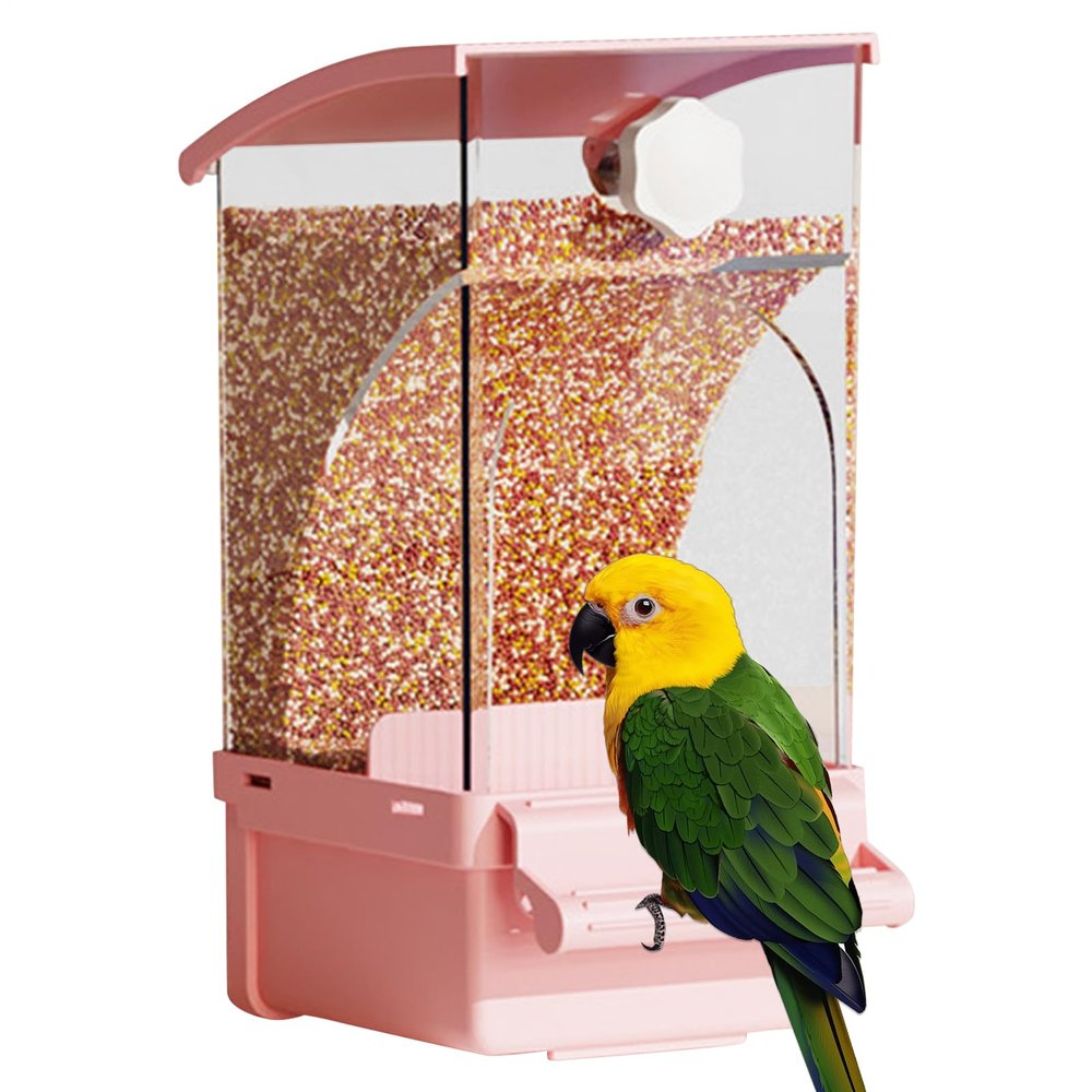 Automatic Bird Feeder, Transparent Feed Container