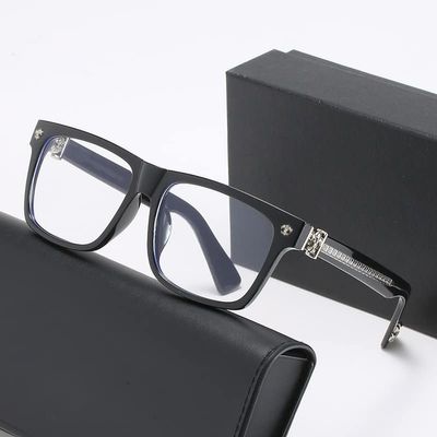 ZHUYIQZ TR-Frame Reading Glasses, Blue-Light Blocking, Silver, +3.50