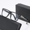 ZHUYIQZ TR-Frame Reading Glasses, Blue-Light Blocking, Silver, +3.50 view 1