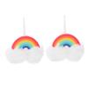 SHERCHPRY Rainbow Shower Poufs, 2 Pack, Soft PE Mesh Bath Sponges view 1