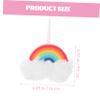 SHERCHPRY Rainbow Shower Poufs, 2 Pack, Soft PE Mesh Bath Sponges view 2