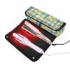 Travel Bag with Heat-Resistant Mat, Waterproof Organizer for Flat Irons and Curling Wands, Dark Blue view 2