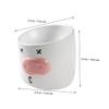 ibasenice Elevated Ceramic Cat Food Bowl with Neck Protection, Slanted Bowl for Cats and Small Dogs view 2