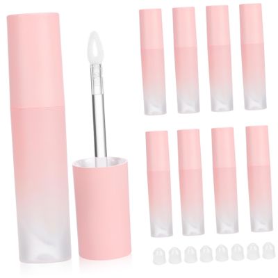Ipetboom 8 Empty 3 ml Lip Gloss Tubes with Applicators, Refillable Plastic Containers for DIY Lip Care