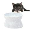 JOINPAYA Non-Slip Plastic Pet Bowl with 10° Tilt and Marble Pattern, 290ml for Cats and Small Dogs view 1