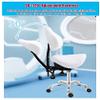 Hydraulic Gas-Lift Saddle Stool with Tilting Backrest view 4