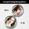 WXWJSHMGC New York Manhattan Bridge Night Print Compact Makeup Mirror view 4