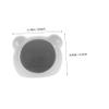 WOONEKY Ceramic Hamster Nest for Golden Hamsters, 2 Pieces, Blue and White view 2