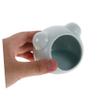 WOONEKY Ceramic Hamster Nest for Golden Hamsters, 2 Pieces, Blue and White view 4
