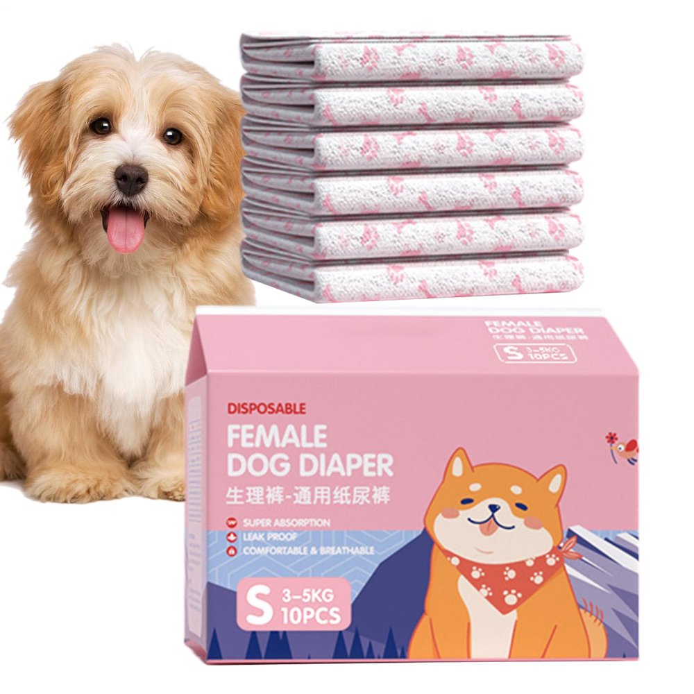 Dog Diapers 10 Pack - Highly Absorbent