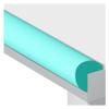 Self-Adhesive L-Shaped Edge Protector, Cuttable Foam Safety Strip view 1