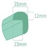 Self-Adhesive L-Shaped Edge Protector, Cuttable Foam Safety Strip view 2