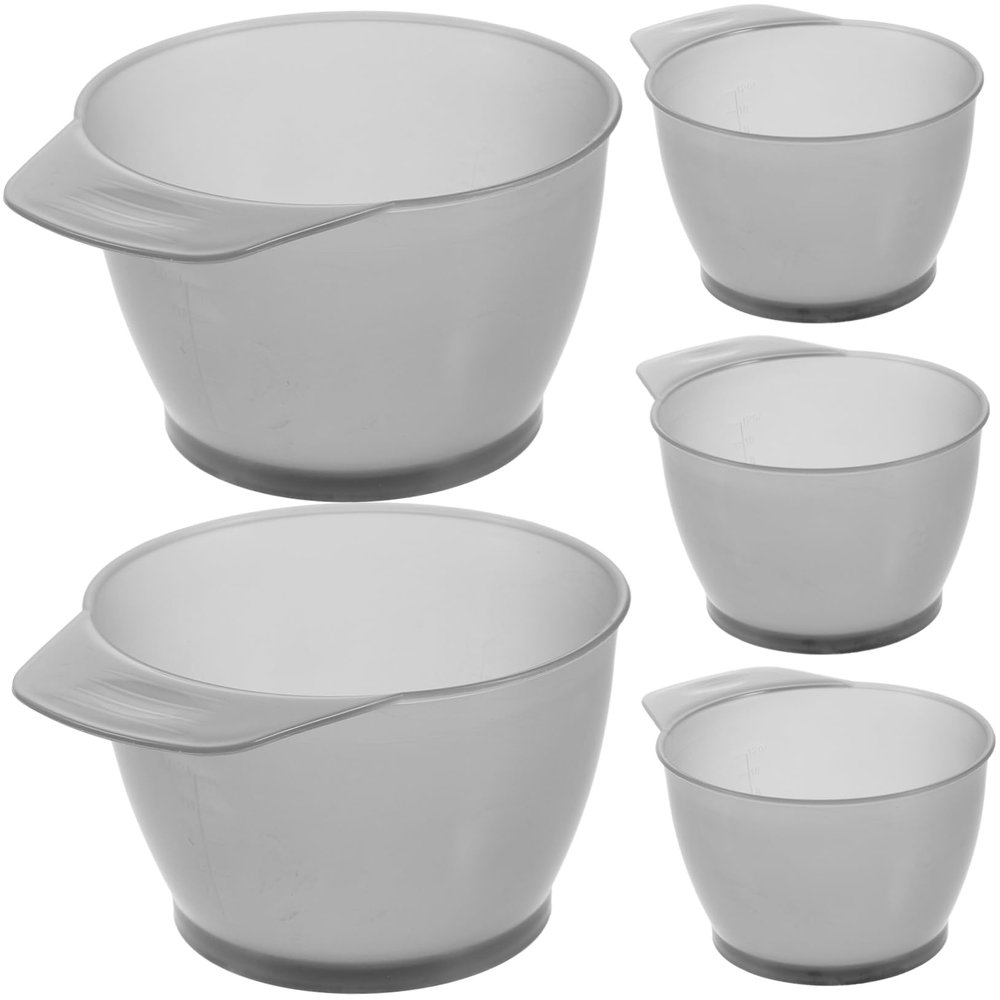 Homoyoyo Large PP Hair Dye Bowls with Scale, 5-Pack
