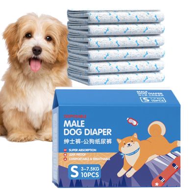 Nuyhadds Dog Diapers for Small Dogs, Set of 10